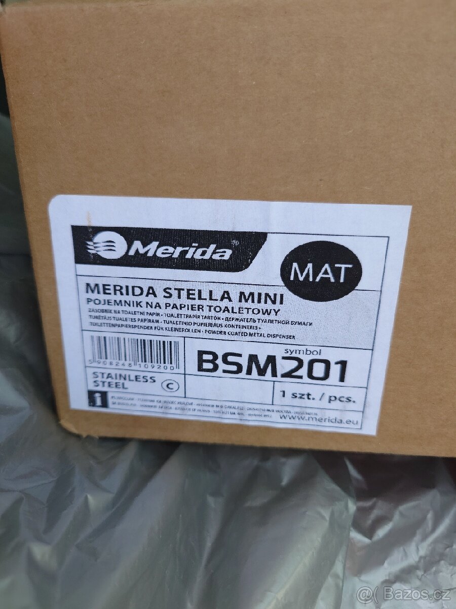 Zásobník na toaletní papír Merida STELLA mat 19cm