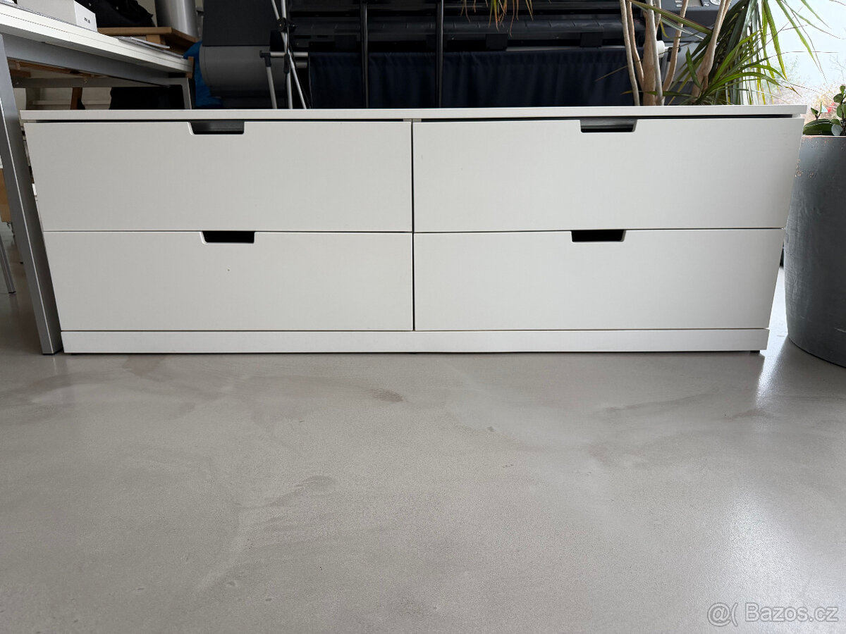 Komoda Ikea Nordli, 4 zásuvky, bílá
