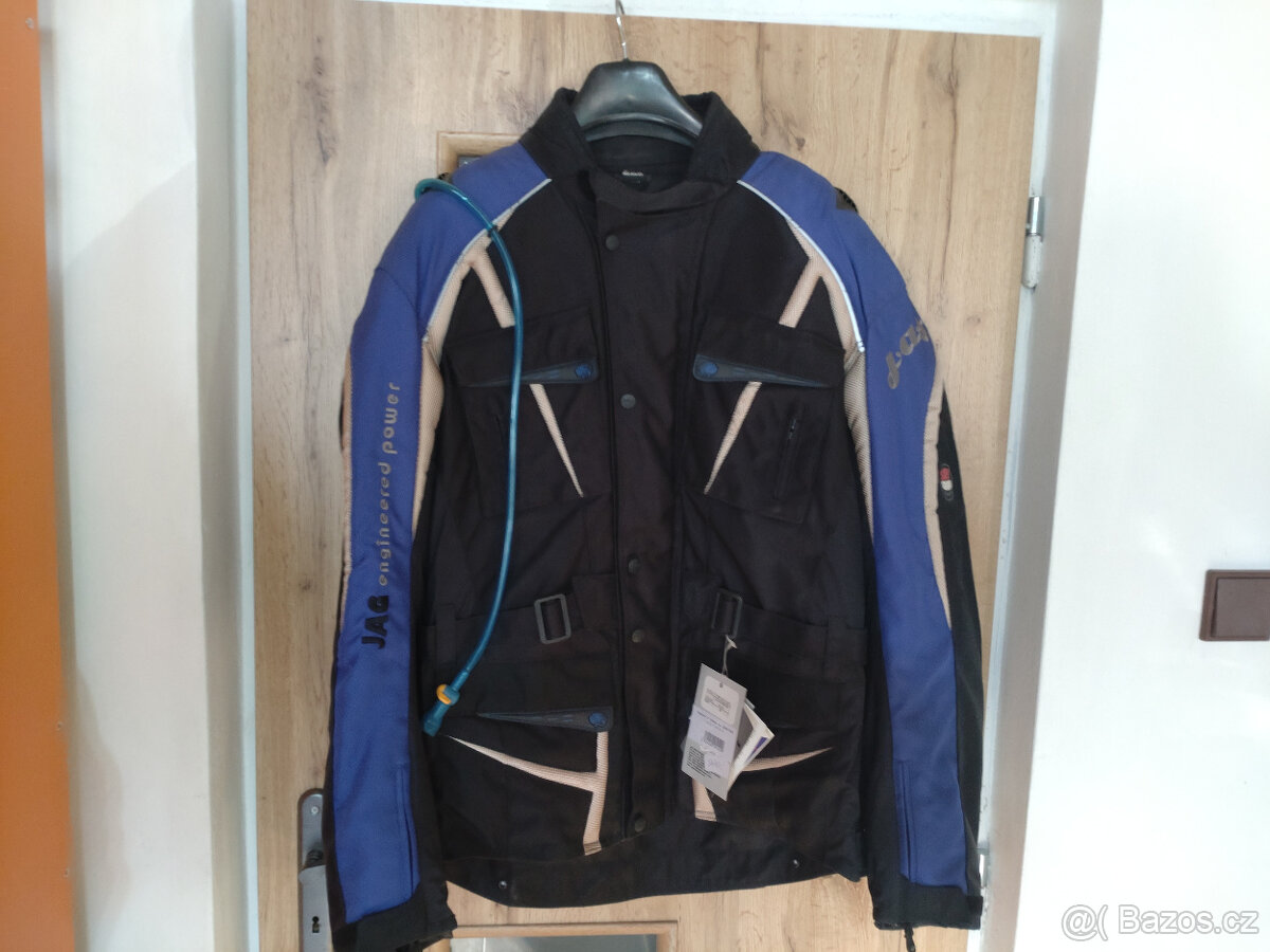 Bunda moto JAG TOMCAT dlouhá - modrá 58