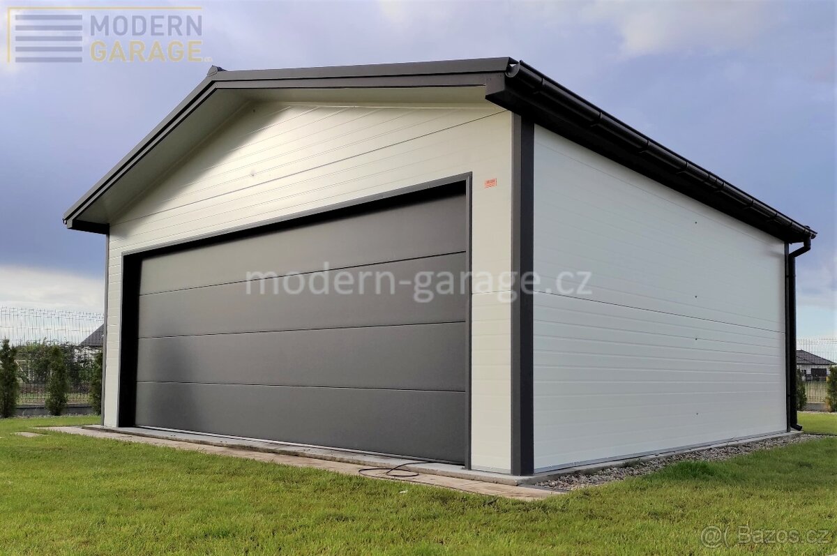 Zateplené montované garáže PIR 4x6/6x6m celá ČR