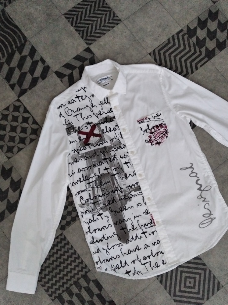 Pánská košile Desigual vel. M - 100 % bavlna