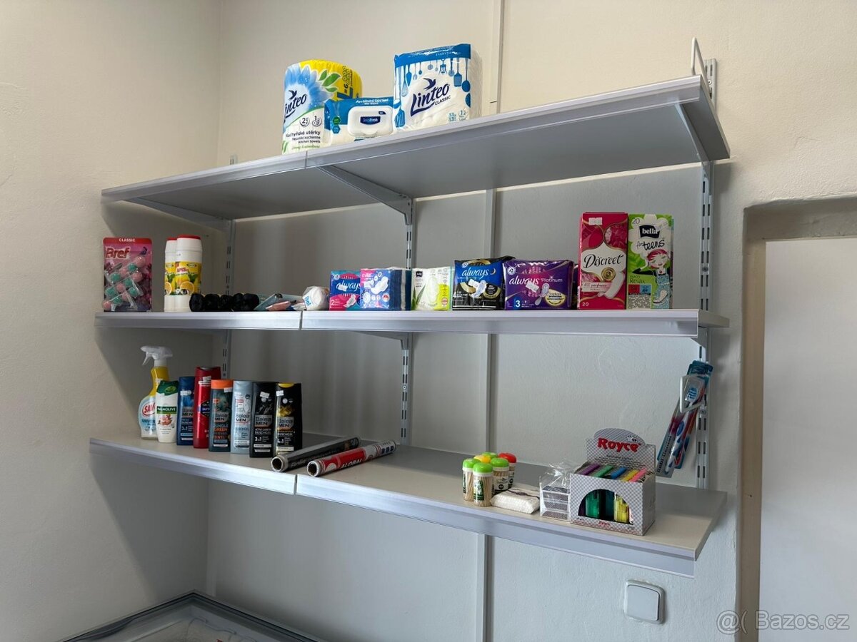 Nástěnný regál 40x40x200 a další