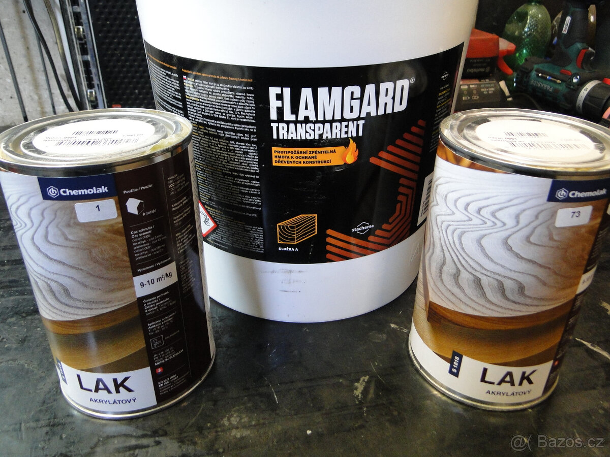 Flamgard Transparent - protipožární nátěr na dřevo průhledný