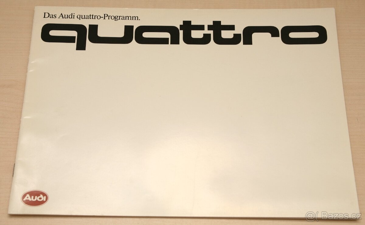 Prospekty Audi quattro (1985/1990/2005)