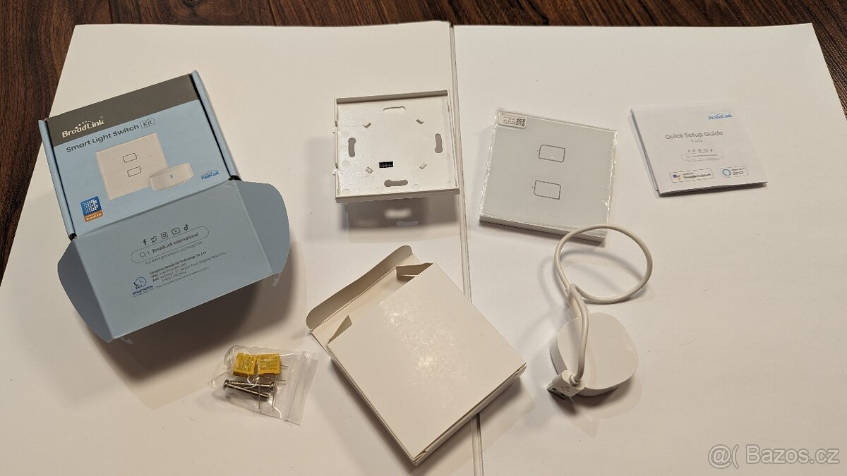 WI-FI SMART SPÍNAČ SVĚTLA TC3-EU-2 BROADLINK (2KANÁLOVÝ - S