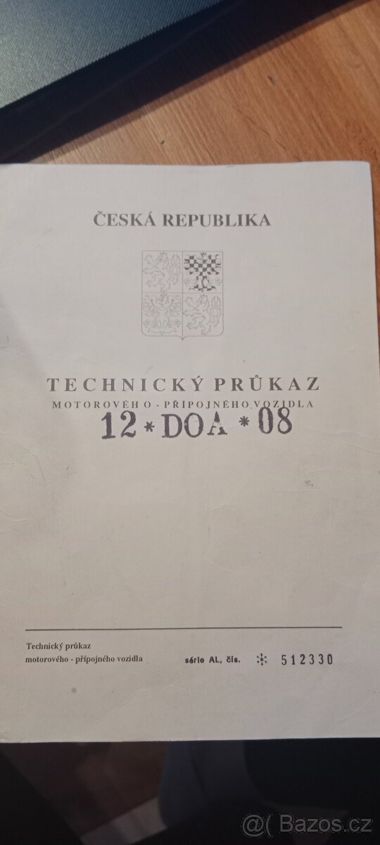Doklady + náprava s ojí 1300 kg