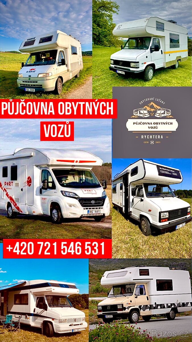 Pronájem obytných vozidel