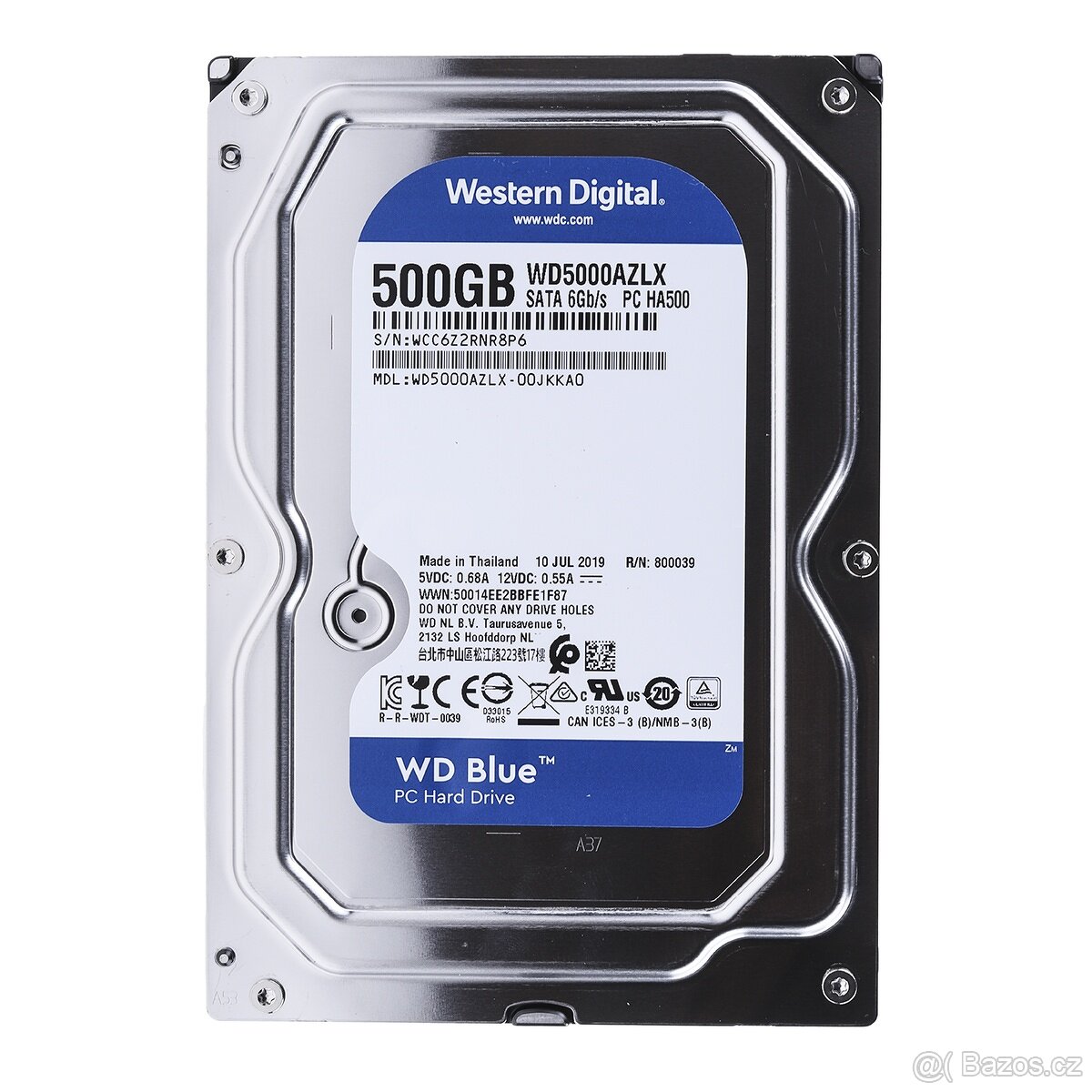 Pevný disk 3,5" Western Digital Blue 500GB (WD5000AZLX)