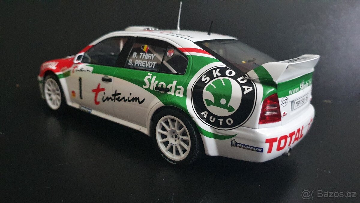 Škoda Octavia wrc 1:18 rally B. Thiry