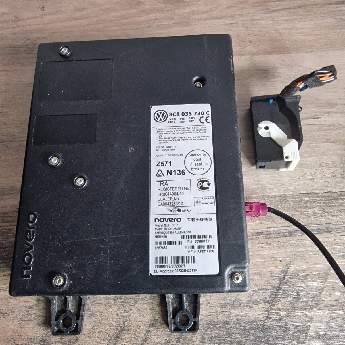 Jednotka Bluetooth VW Caddy 3C8035730C