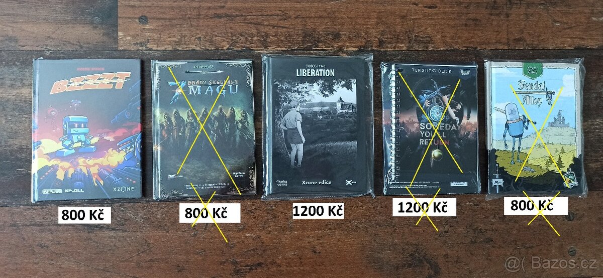 Xzone edice. Nové, zatavené.
