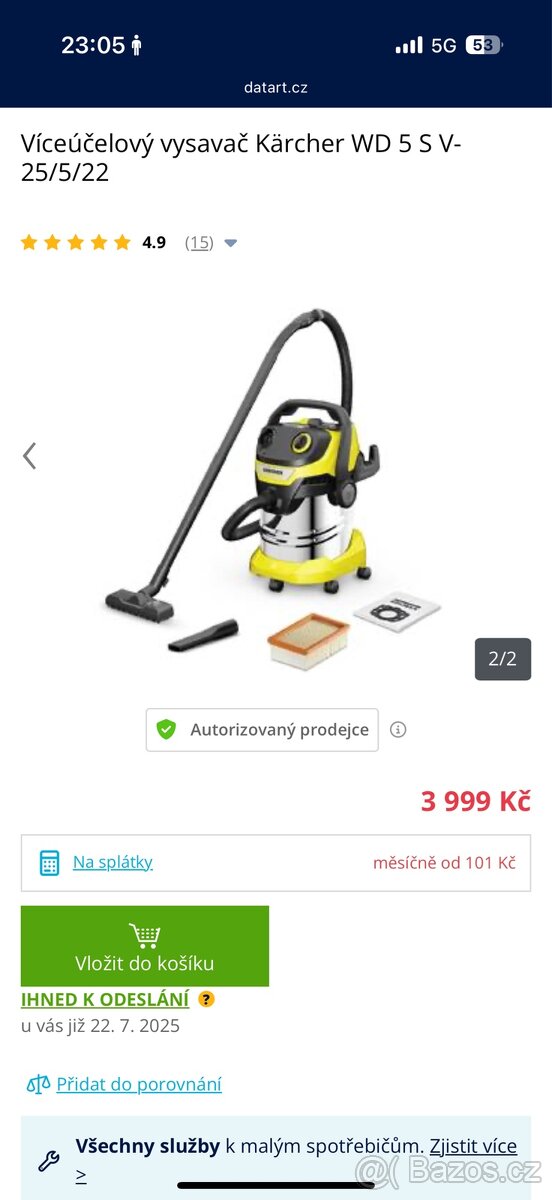 Víceúčelový vysavač Kärcher WD 5
