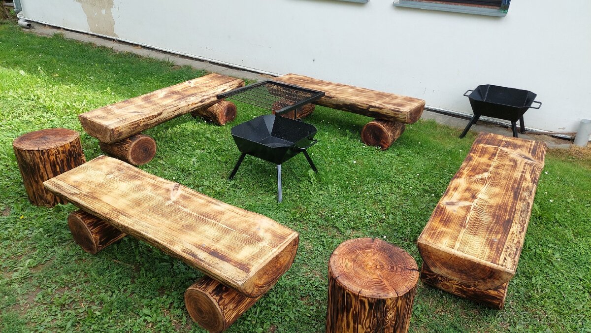 Ohniště včetně laviček