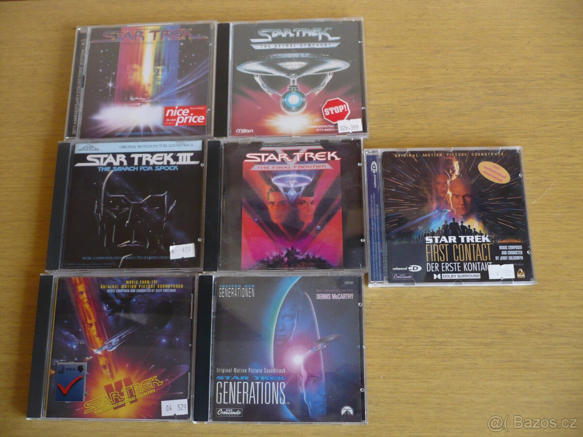 Rozprodávám sbírku soundtracků VI. Star trek