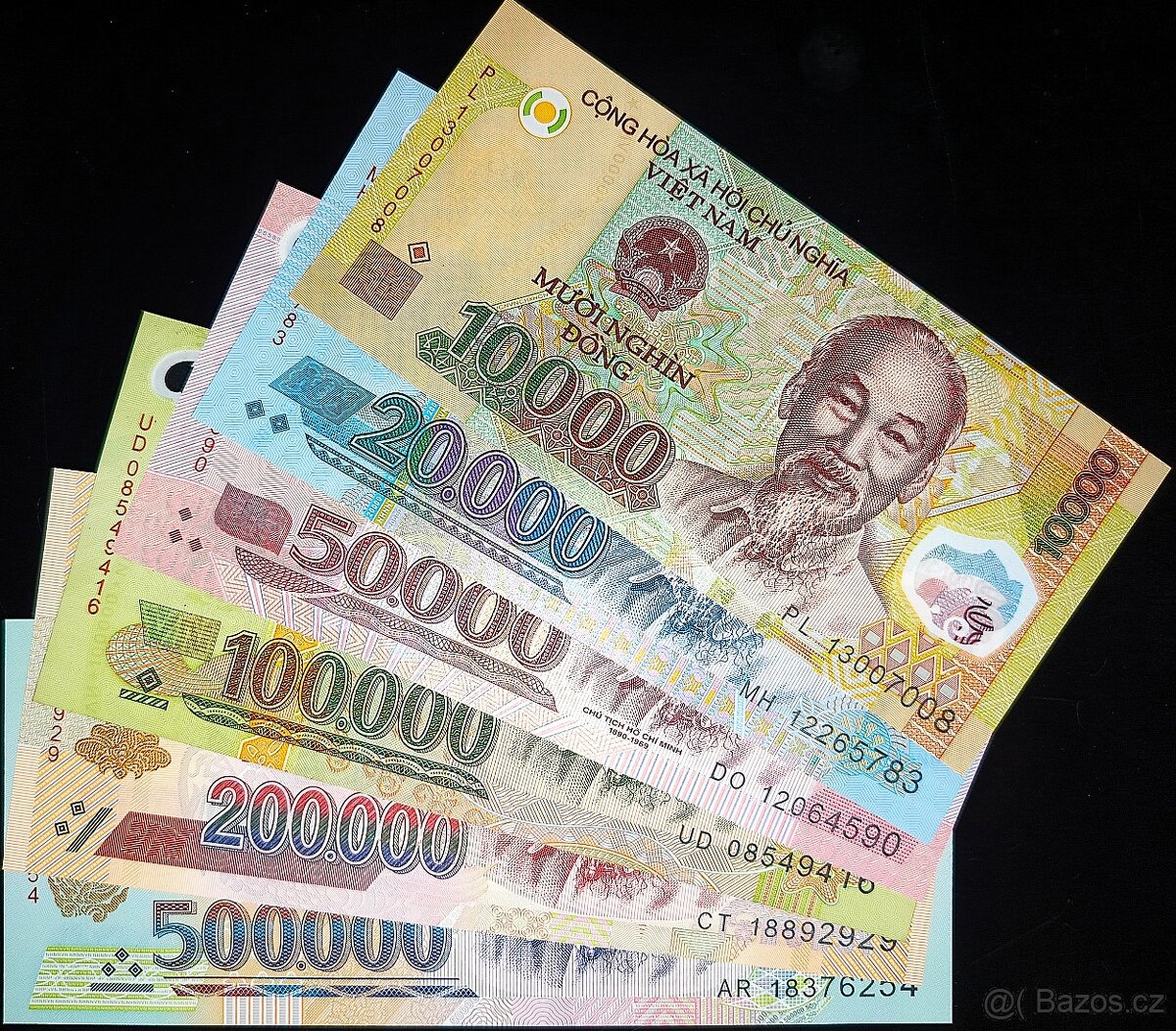 Sada 10 000 - 500 000 dongů Vietnam 2003+ UNC VÝBĚR MOŽNÝ