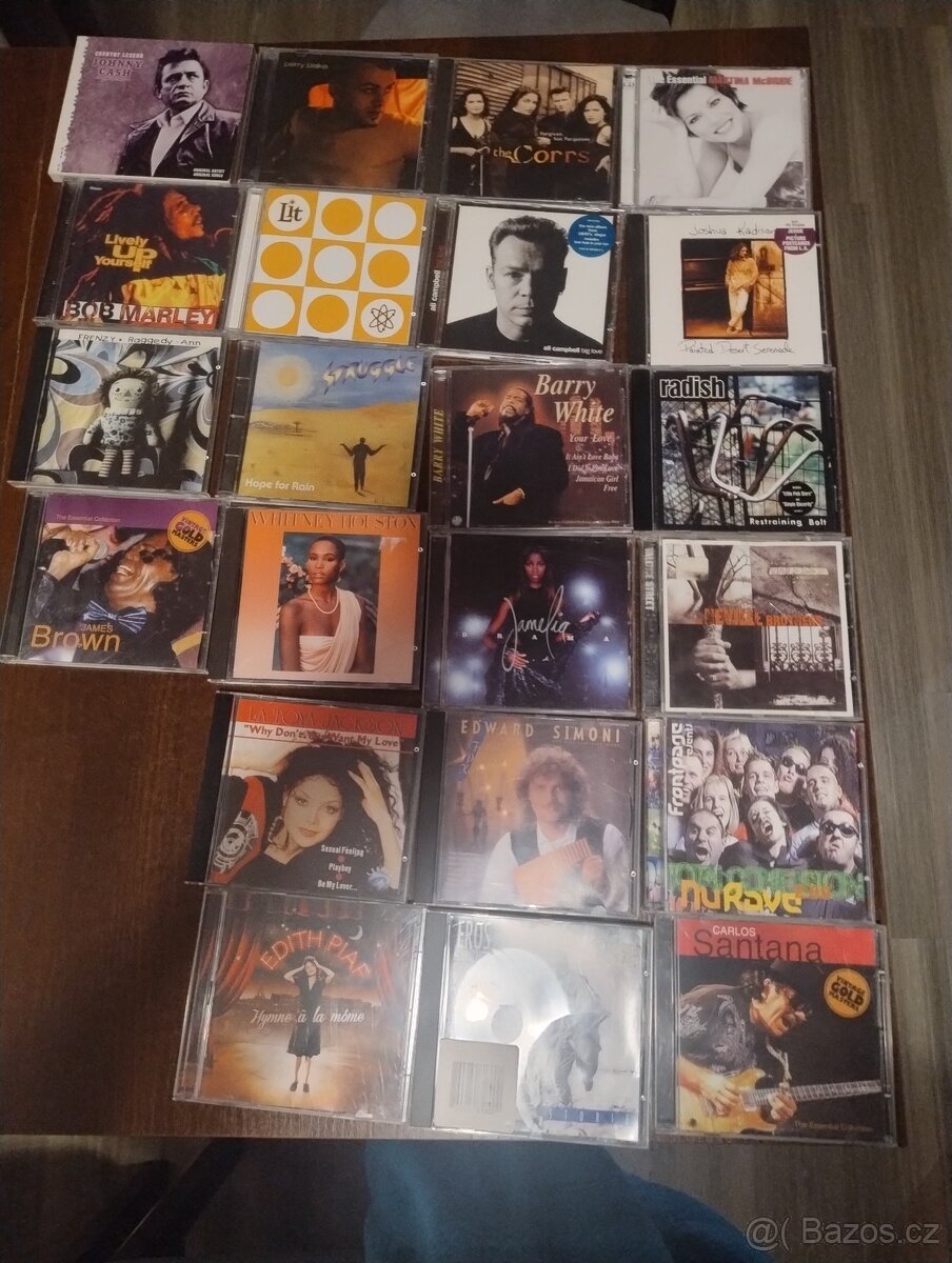 CD mix Piaf Brown Santana Barry White atd