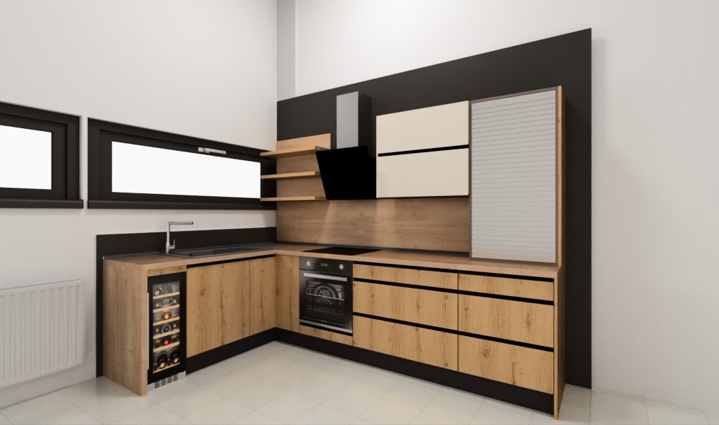 Expoziční kuchyňská linka Oresi Magiq/woodPoint