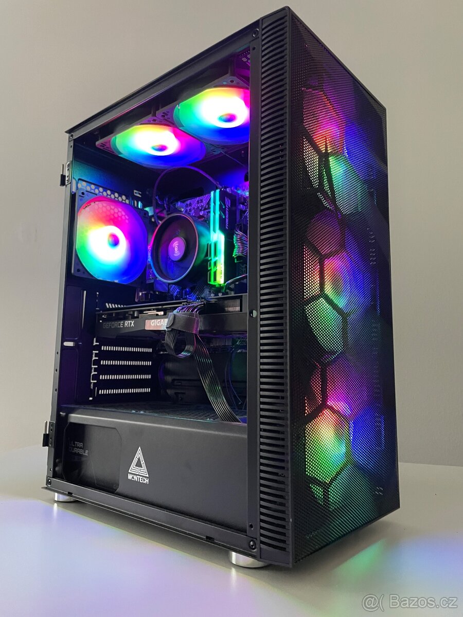 Herní PC – RTX 3060 Ti, WiFi, Ryzen 5, 16GB RAM, 1TB SSD