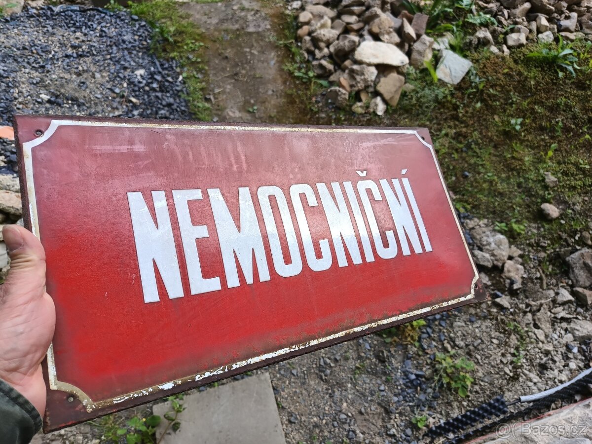 STARÁ SMALTOVANÁ CEDULE