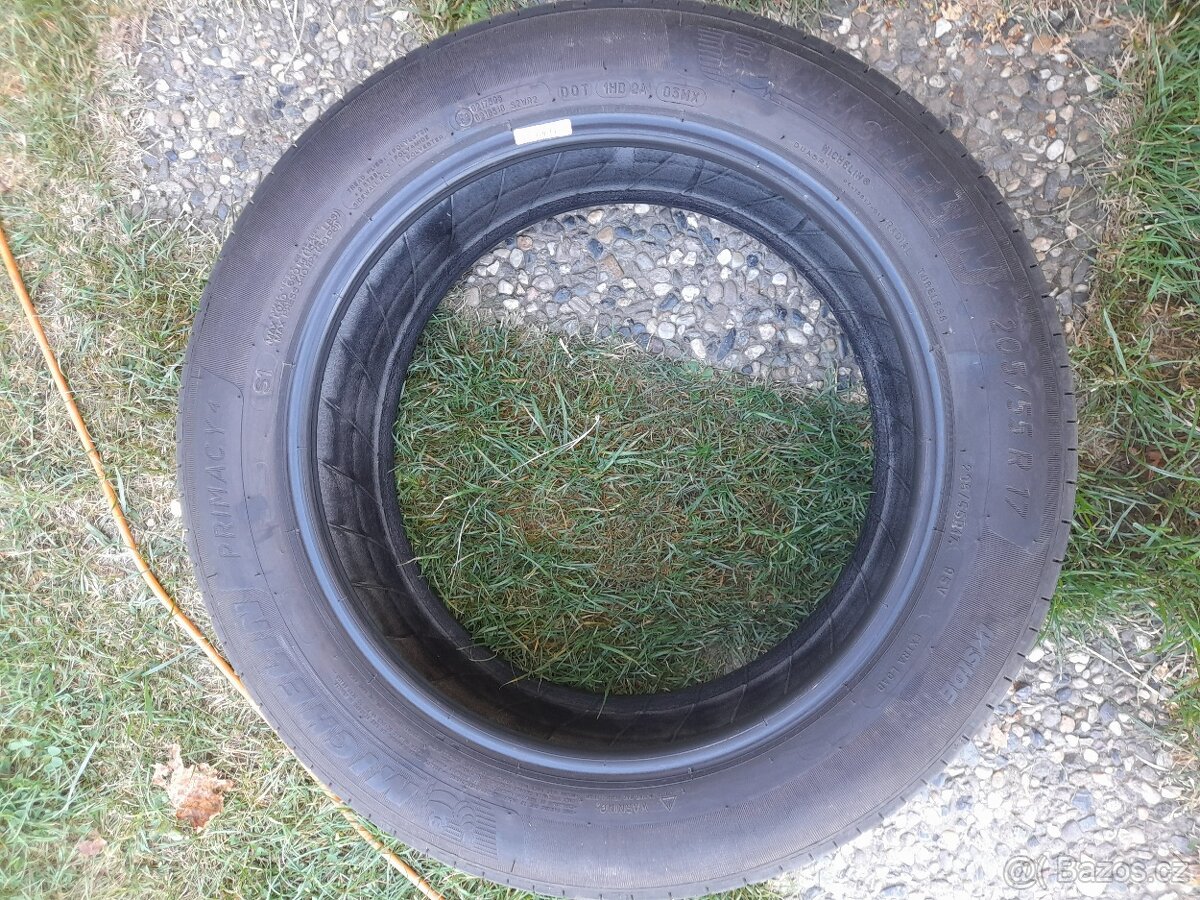 4x letní pneu Michelin205/55 R17