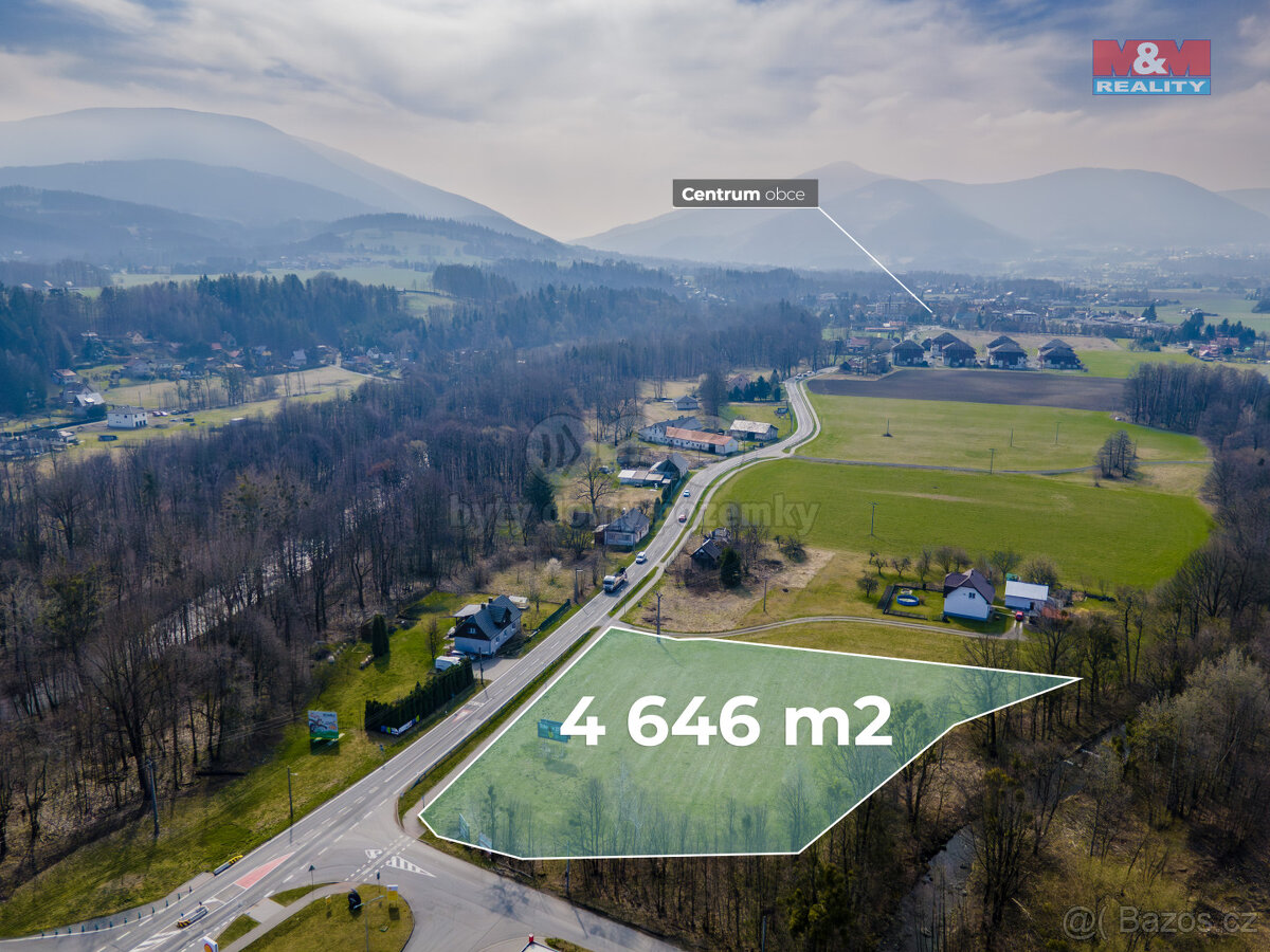Prodej komerčního pozemku, 4646 m², Čeladná