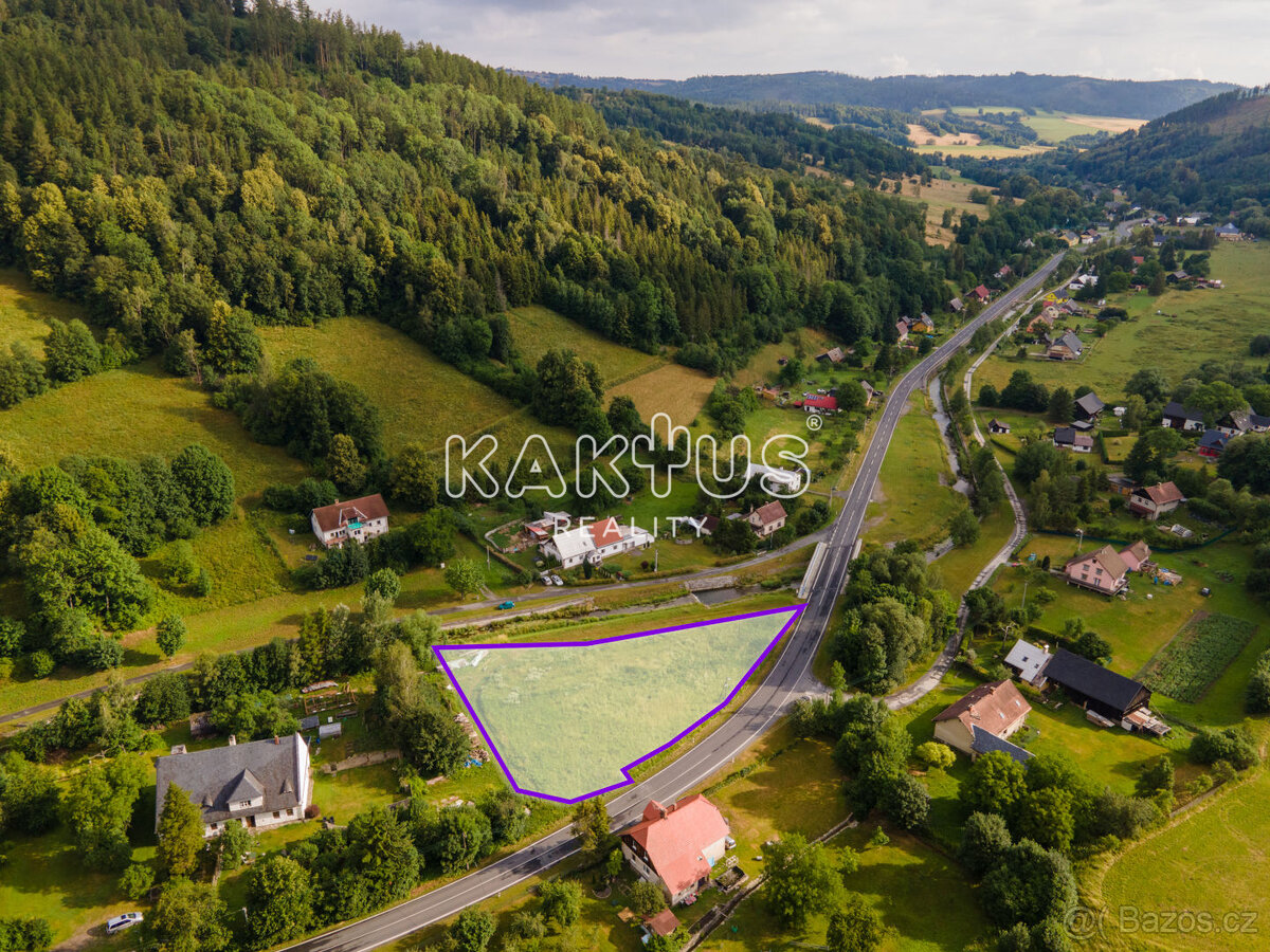 Prodej stavebního pozemku 2.693 m2, Holčovice- Hejnov, okres