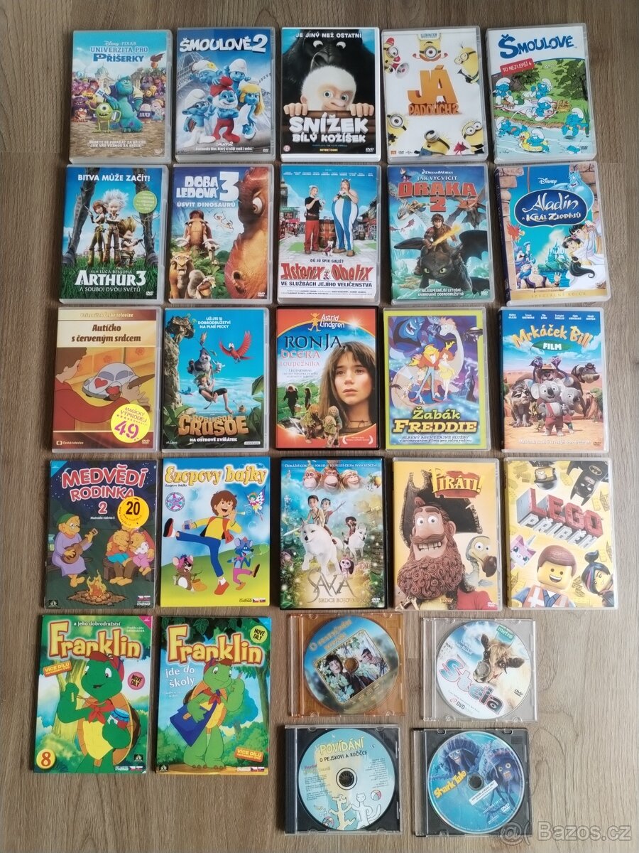 DVD dětské pohádky