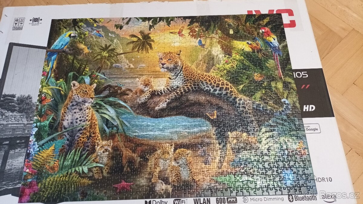Prodám puzzle Leopardi v džungli 1500 dílků:)