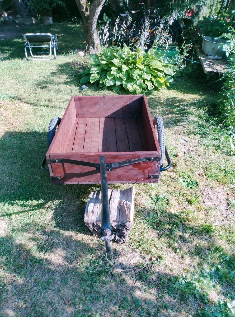 Historický vozík za jízdní kolo-(Assmann)