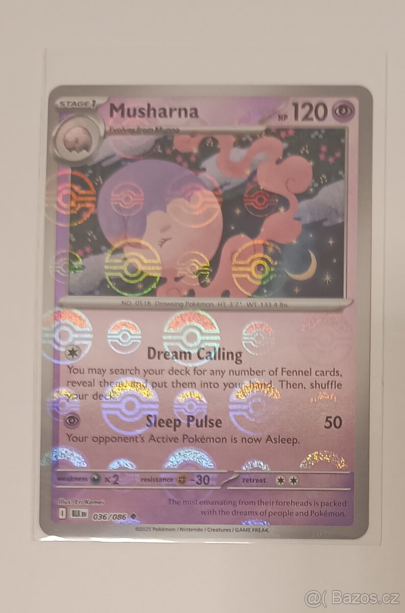BLK 036/086 Musharna Poke ball - Black Bolt