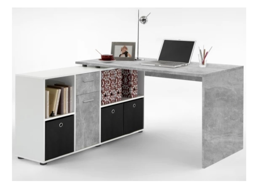 Psací stůl s regálem