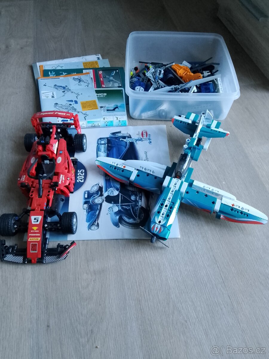 Lego technic formule a letadlo