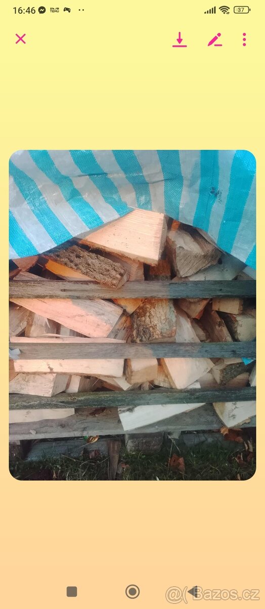 Dřevo metrové štípané