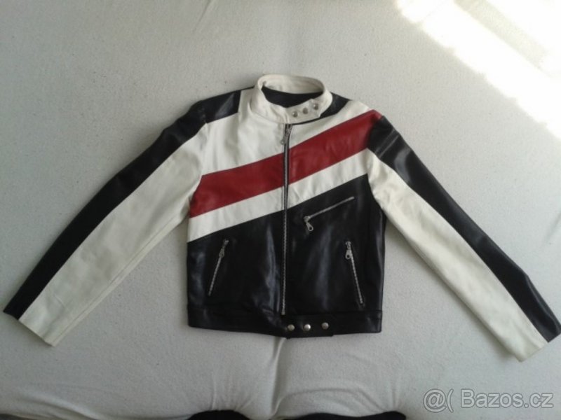 LUXUSNÍ KOŽENÁ SPORTOVNÍ BUNDIČKA vel.M-SLEVA