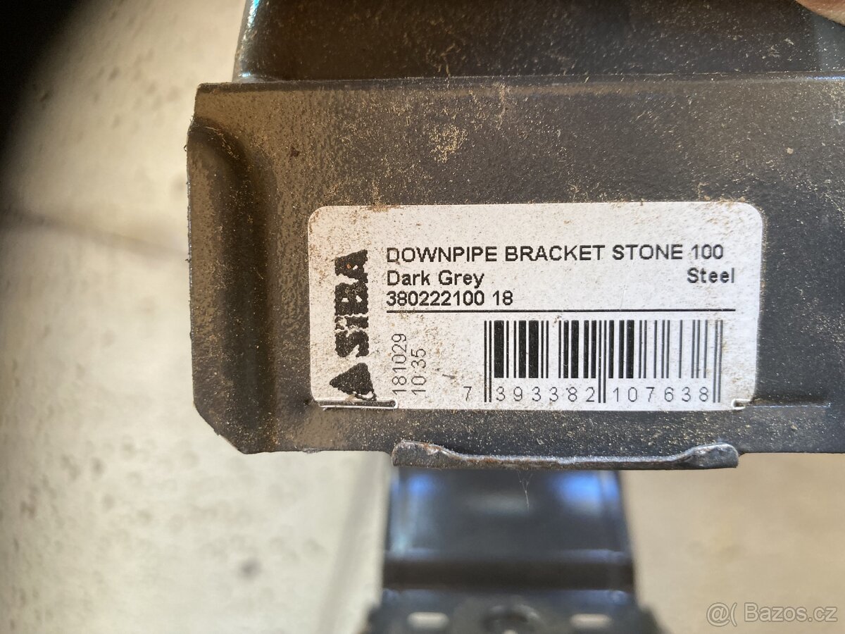 Okapove haky spony na svod. Antracit 100mm