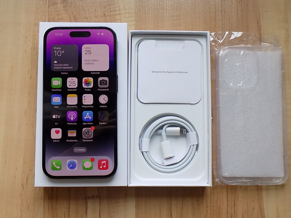  APPLE iPhone 14 Pro 128GB Deep Purple - ZÁRUKA - TOP STAV
