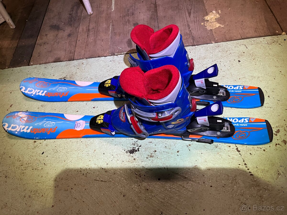 Dětské lyže + lyžáky