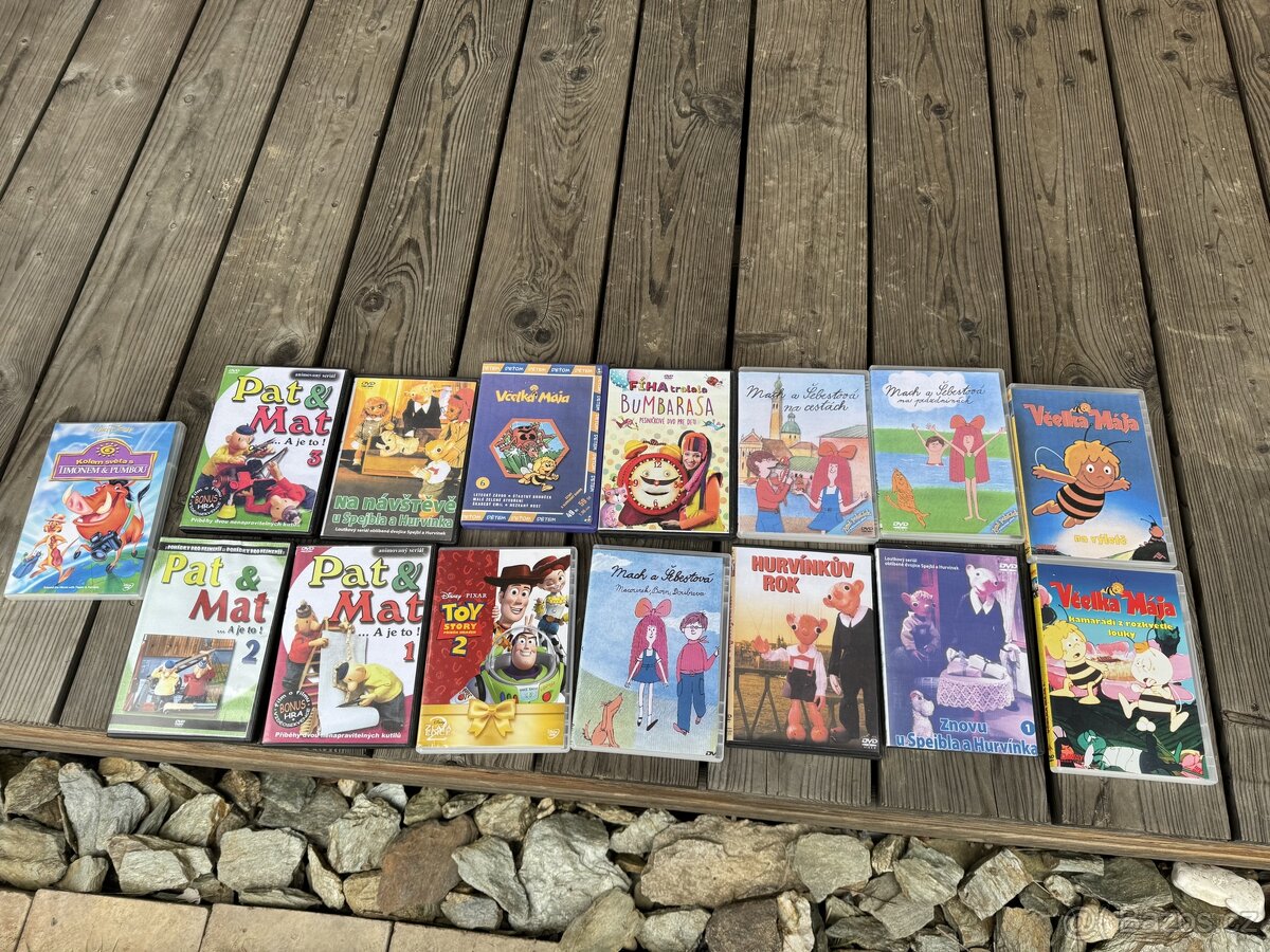Dětské DVD filmy a DVD přehrávač