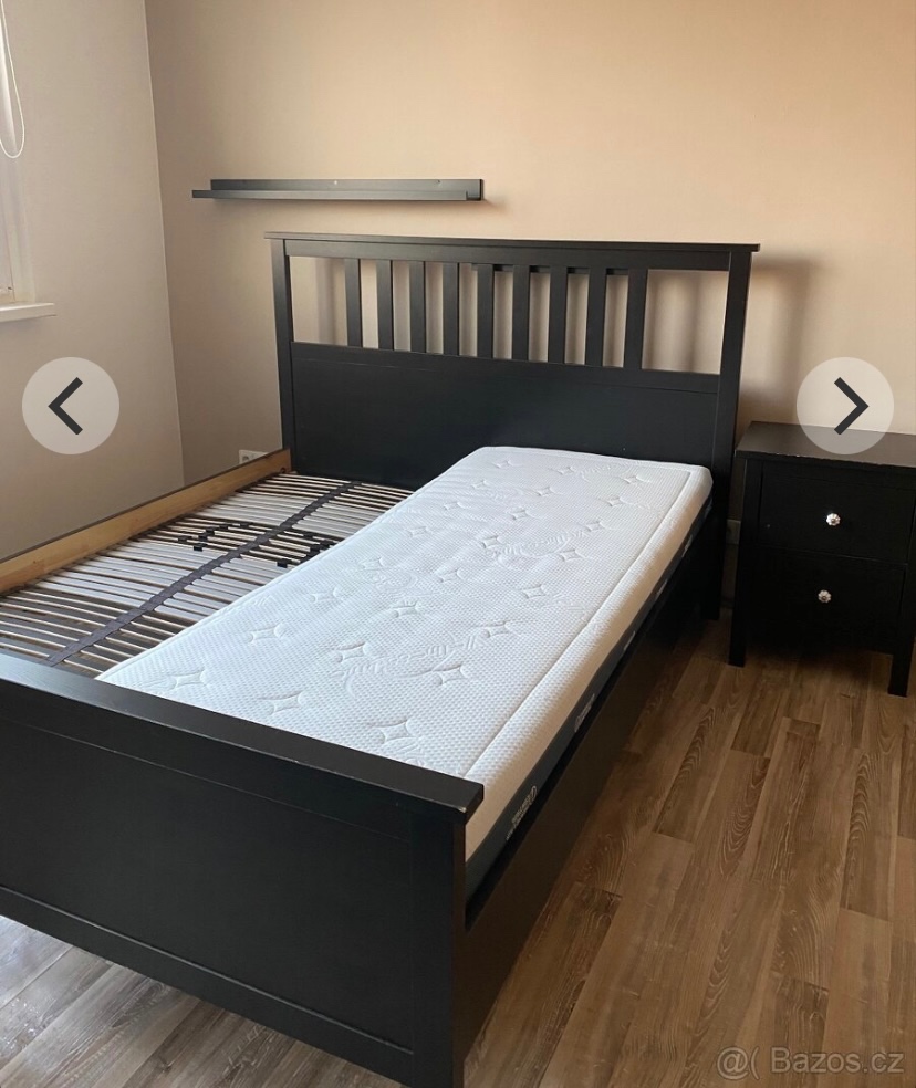 Postel HEMNES - IKEA, 160x200, barva černá