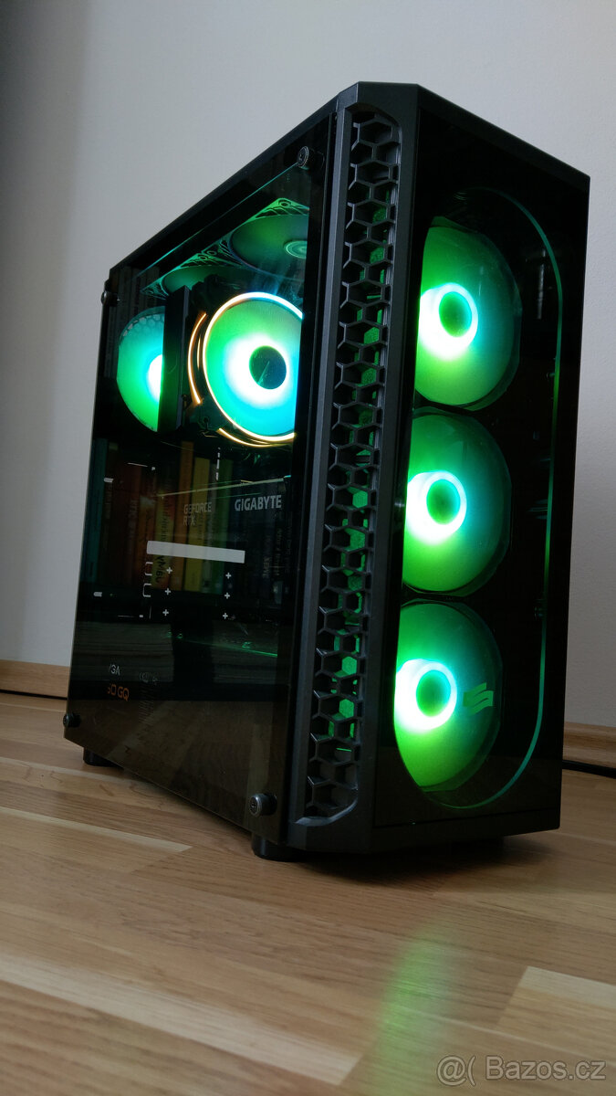Herní PC: RTX 3080, I7 9700K, 32GB RAM, 1TB M.2, RGB