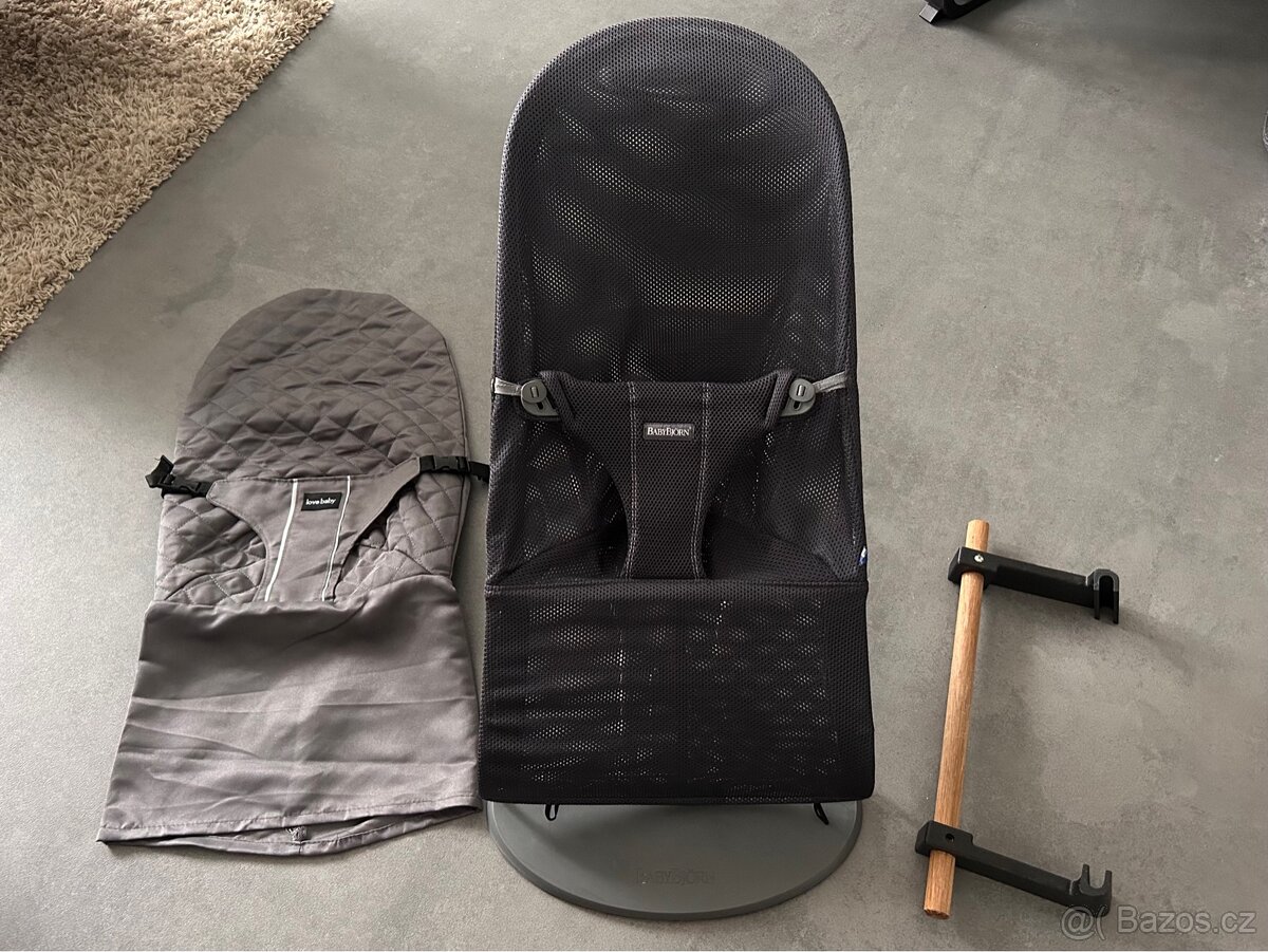 Babybjörn Lehátko Bouncer BLISS Anthracite Mesh