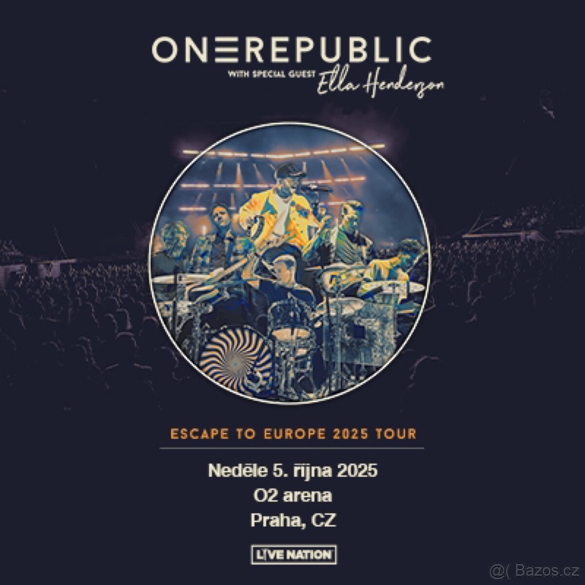 OneRepublic Praha - 5.10.2025 - 2x státie - Ticketmaster