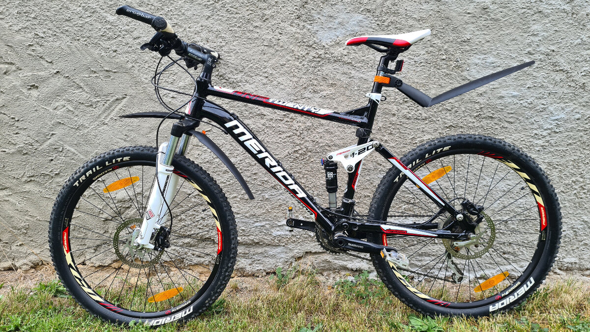 Celoodpružené Merida One-Twenty 800-D, Shimano XT, Rám 20