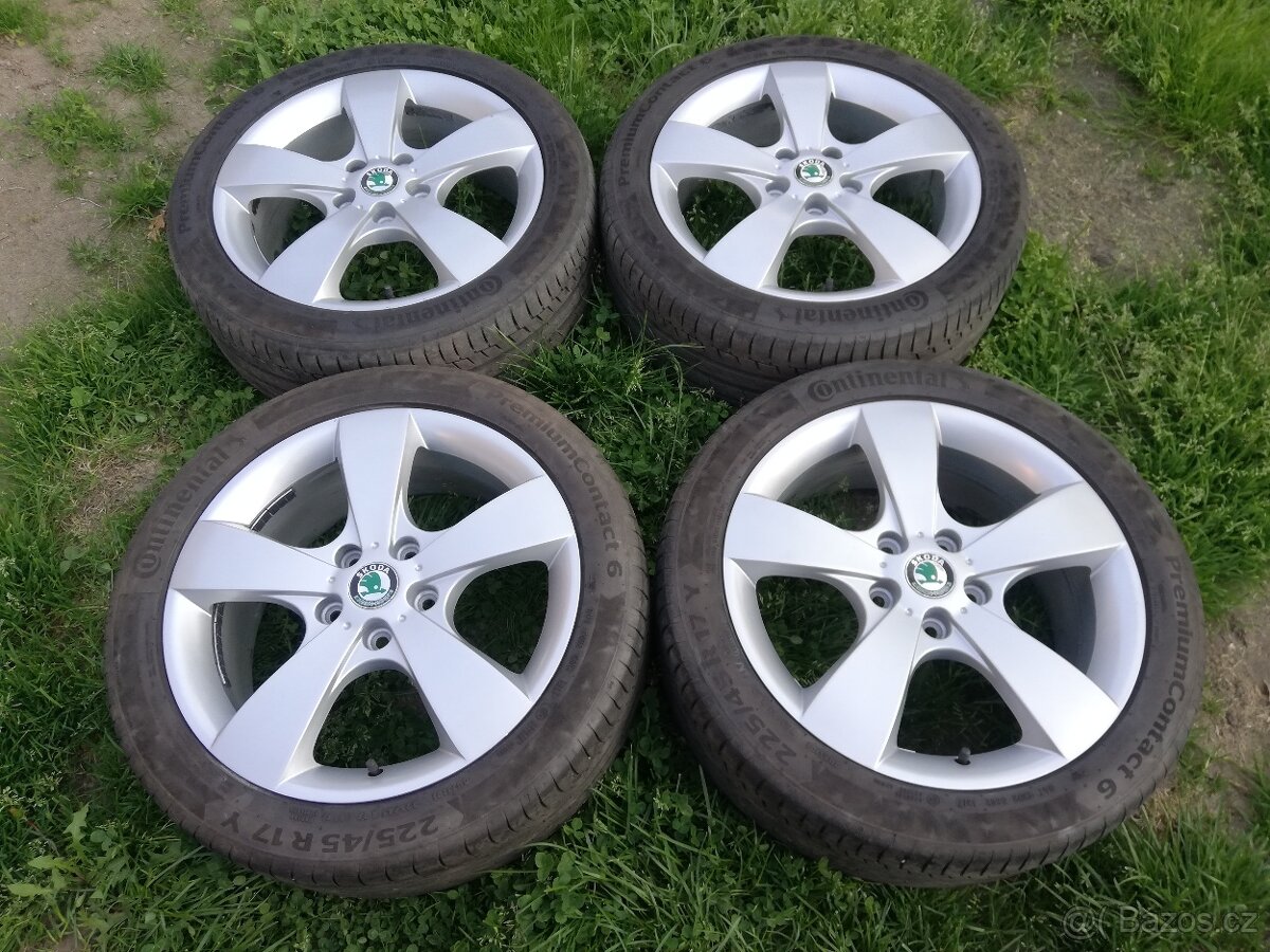 alu Škoda Octavia II letní 225/45/17 Continental
