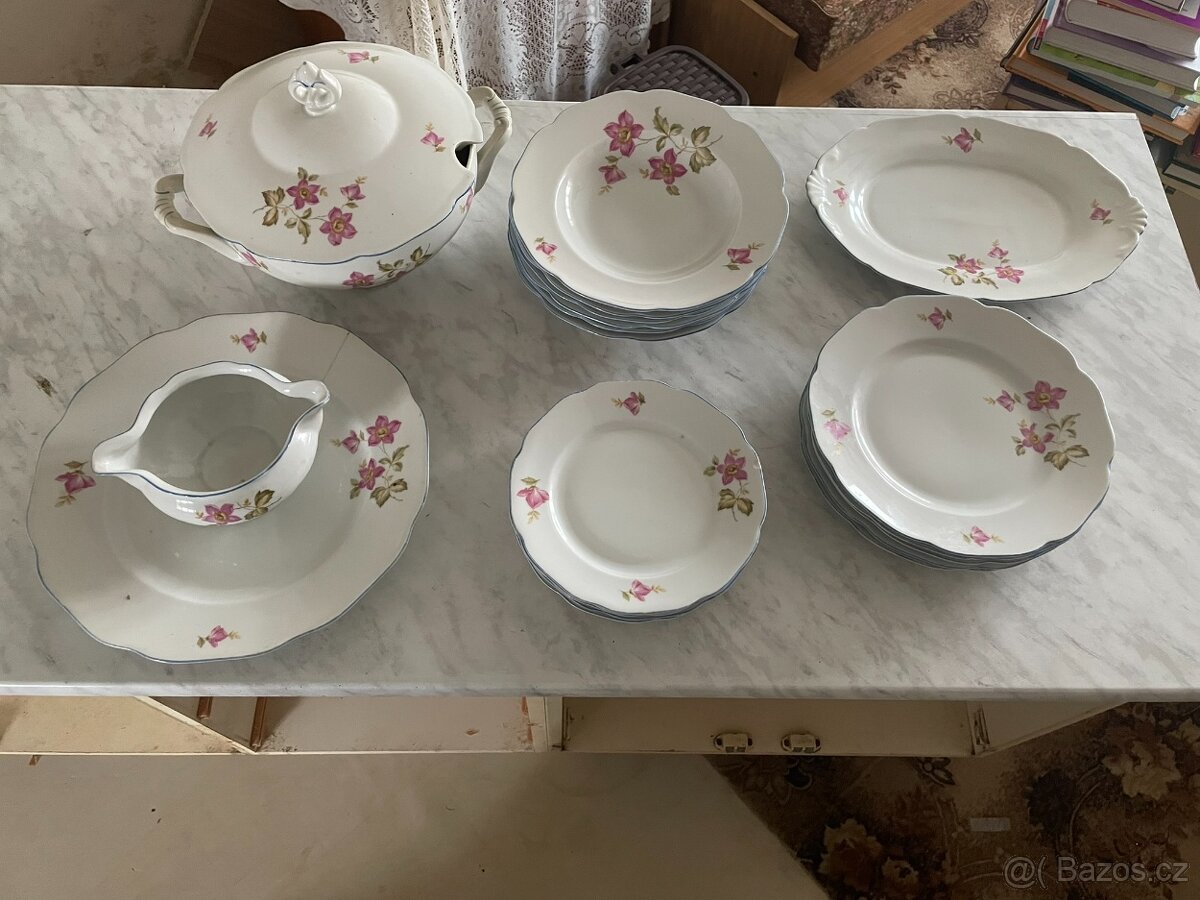 Porcelánový set talířů H&C - Československo