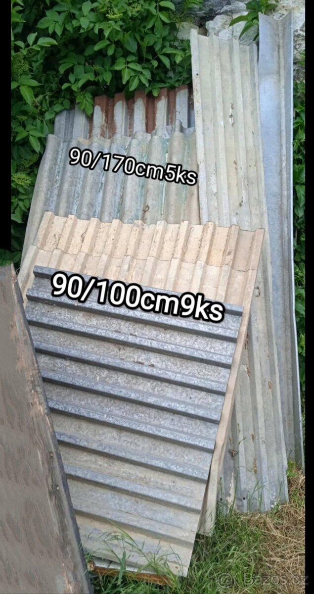 Plechy staré pevné pozinkované