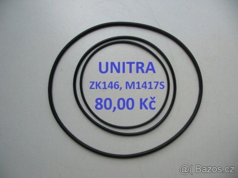 UNITRA - sada řemínků pro kotoučový magnetofon