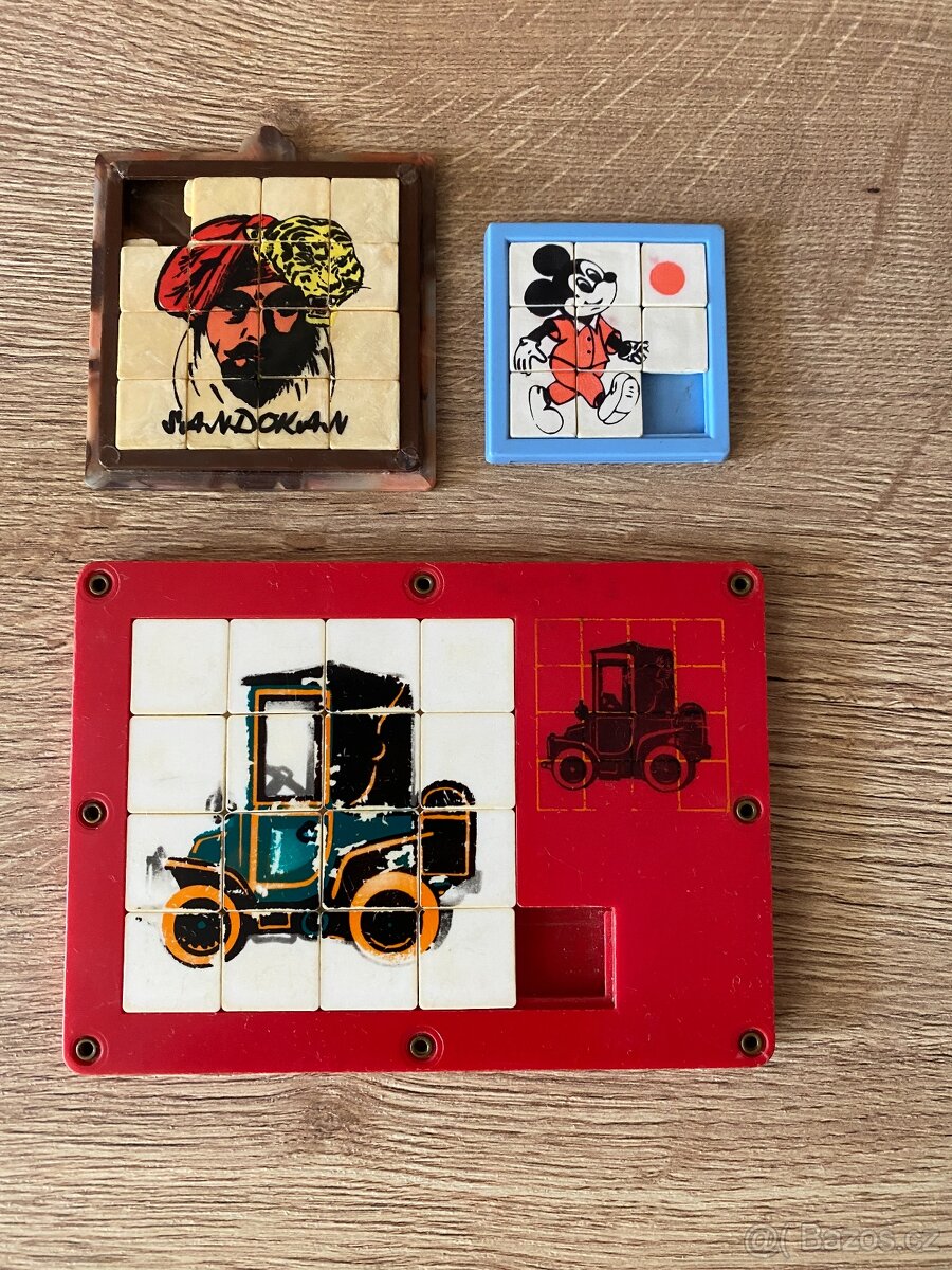 staré hračky skládačky staré hry dětské hlavolamy retro