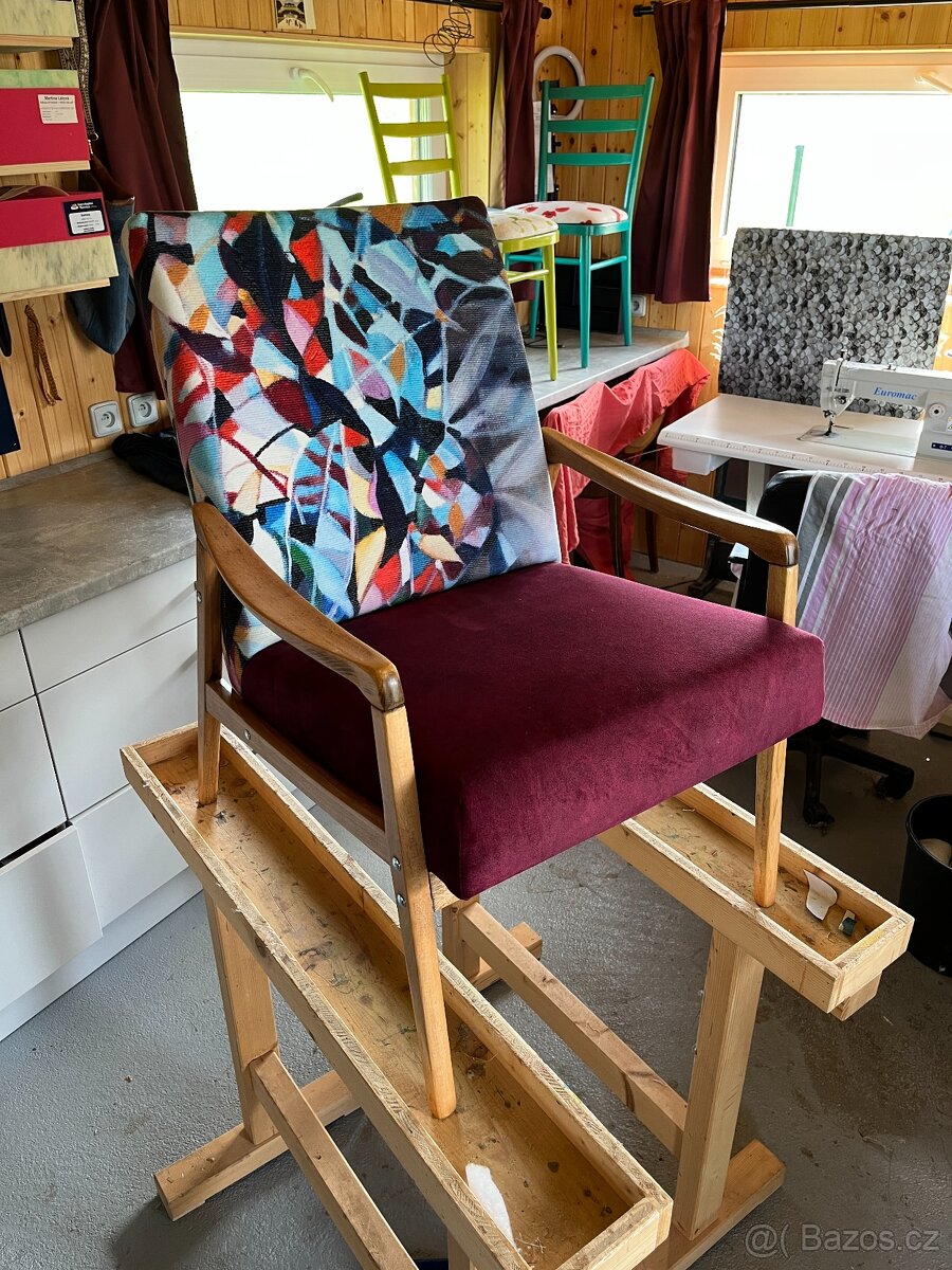 2 renovovaná designová křesla – Souznění, limitovaná série