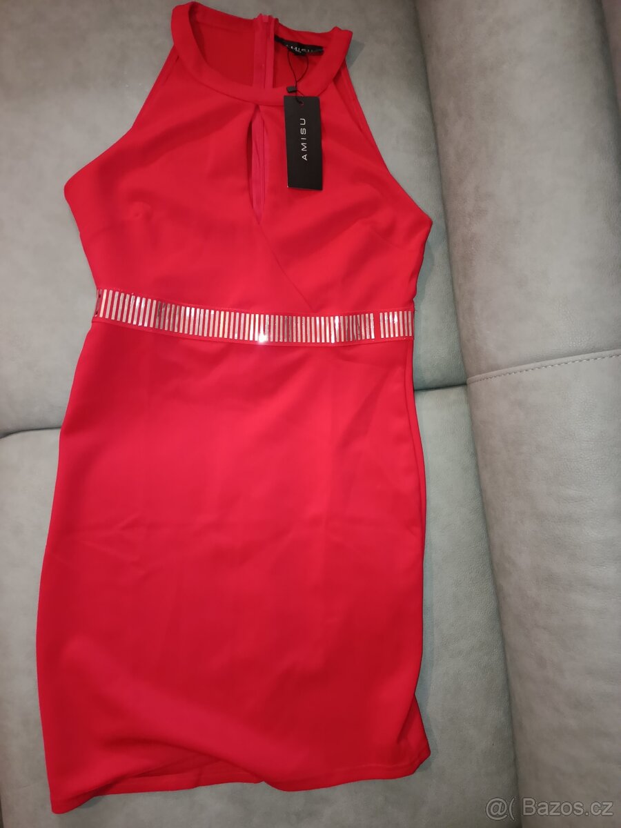 Nové červené šaty vel. 42